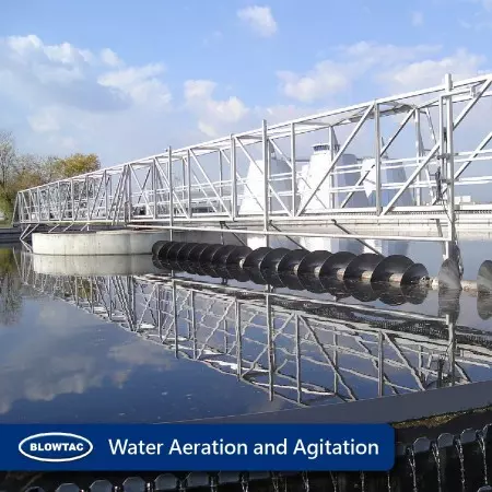 Aération et agitation pour le traitement des eaux usées (fosse septique).
